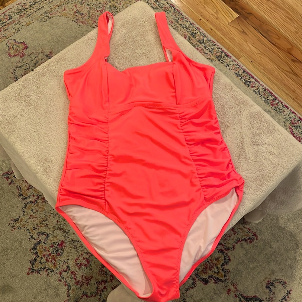 Neon Pink One Peice Swim Suit